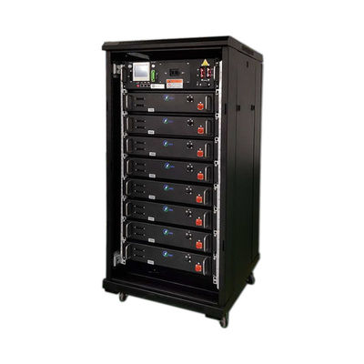 Rak Baterai 51.2V 100AH ​​Untuk Tata Surya Sistem Rak Baterai 4800wh