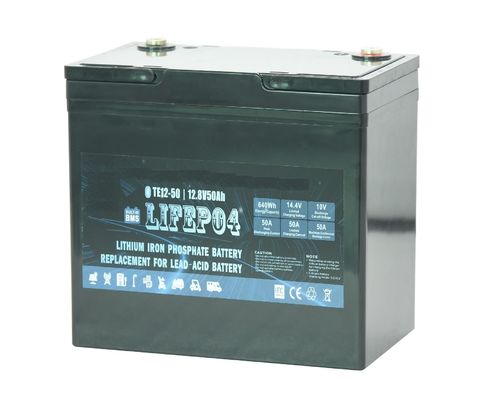 ABS Daya Cadangan Portabel Baterai Lithium Lifepo4 12v 50ah
