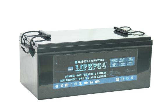 Portable 24V 100AH ​​Lifep04 Baterai Lithium Untuk Daya Cadangan