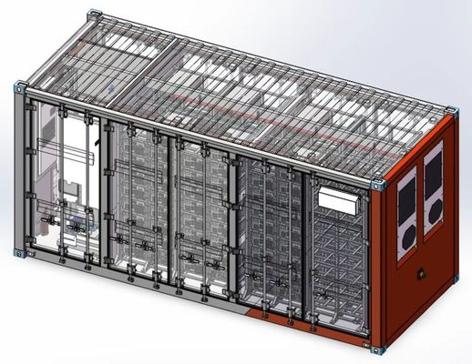 Sistem Penyimpanan Energi Baterai BESS 1,3 MWH Lithium Lifepo4 Energy ESS
