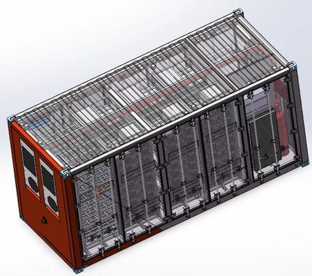 Sistem Penyimpanan Energi BESS Pra Rekayasa Lifepo4 500kw ESS Flow Battery