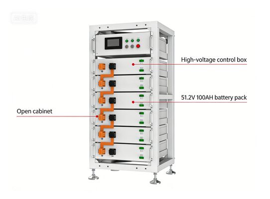 48V Maks 200A 12V Baterai Lithium LiFePO4 ESS Cadangan Daya