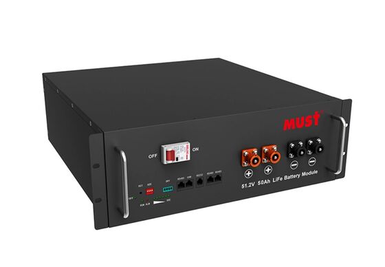 Sistem Cadangan Baterai Telekomunikasi 48V 100 AH yang Dipasang di Rak